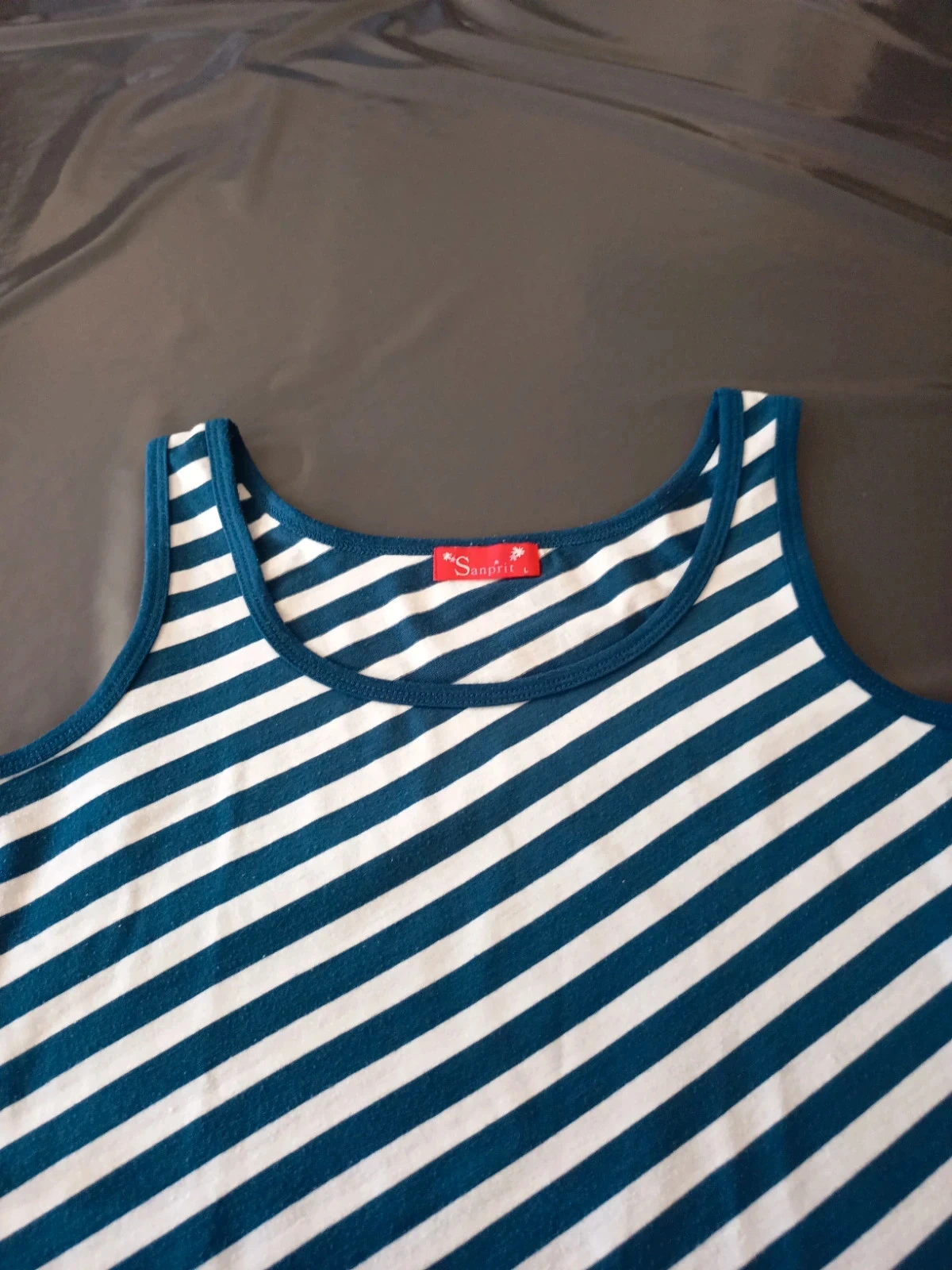 Vestido rayado azul/blanco – photo 3